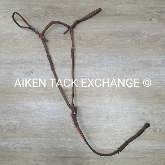 Plain Raised Adjustable Breastplate, Brown, Size Full