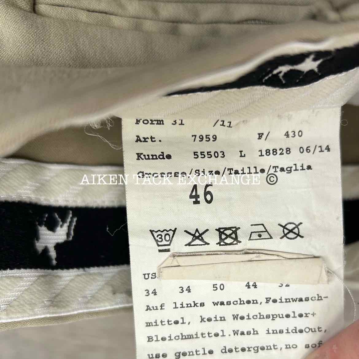 BARGAIN BUNDLE: Pikeur Lugana Full Seat Breeches, Size 34, 2 Pair