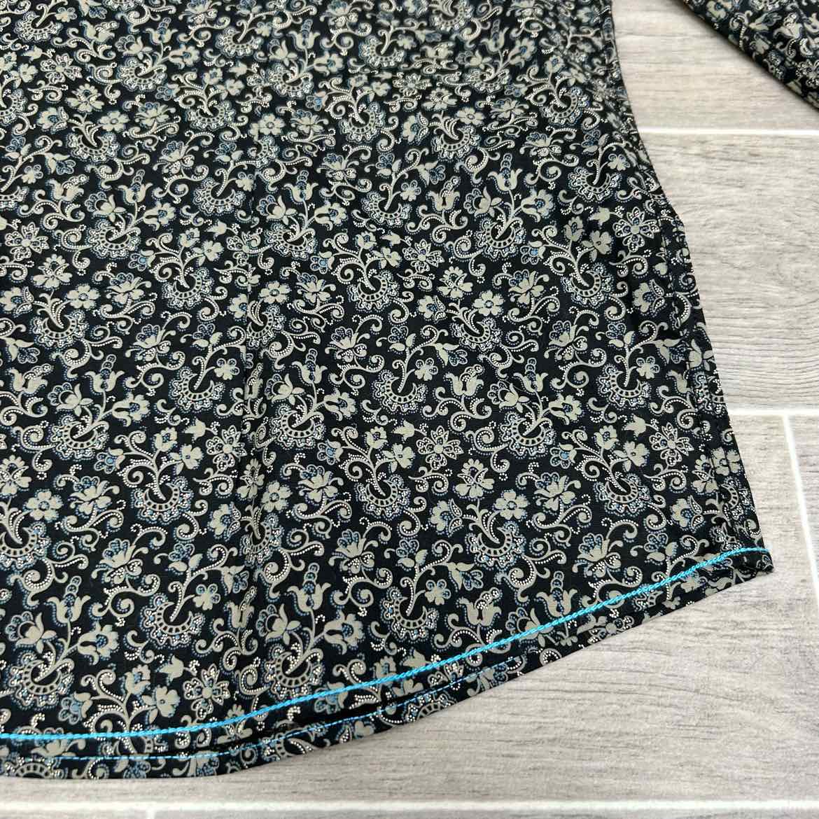 Rough Stock by Panhandle Long Sleeve Western Snap Top, Size Large