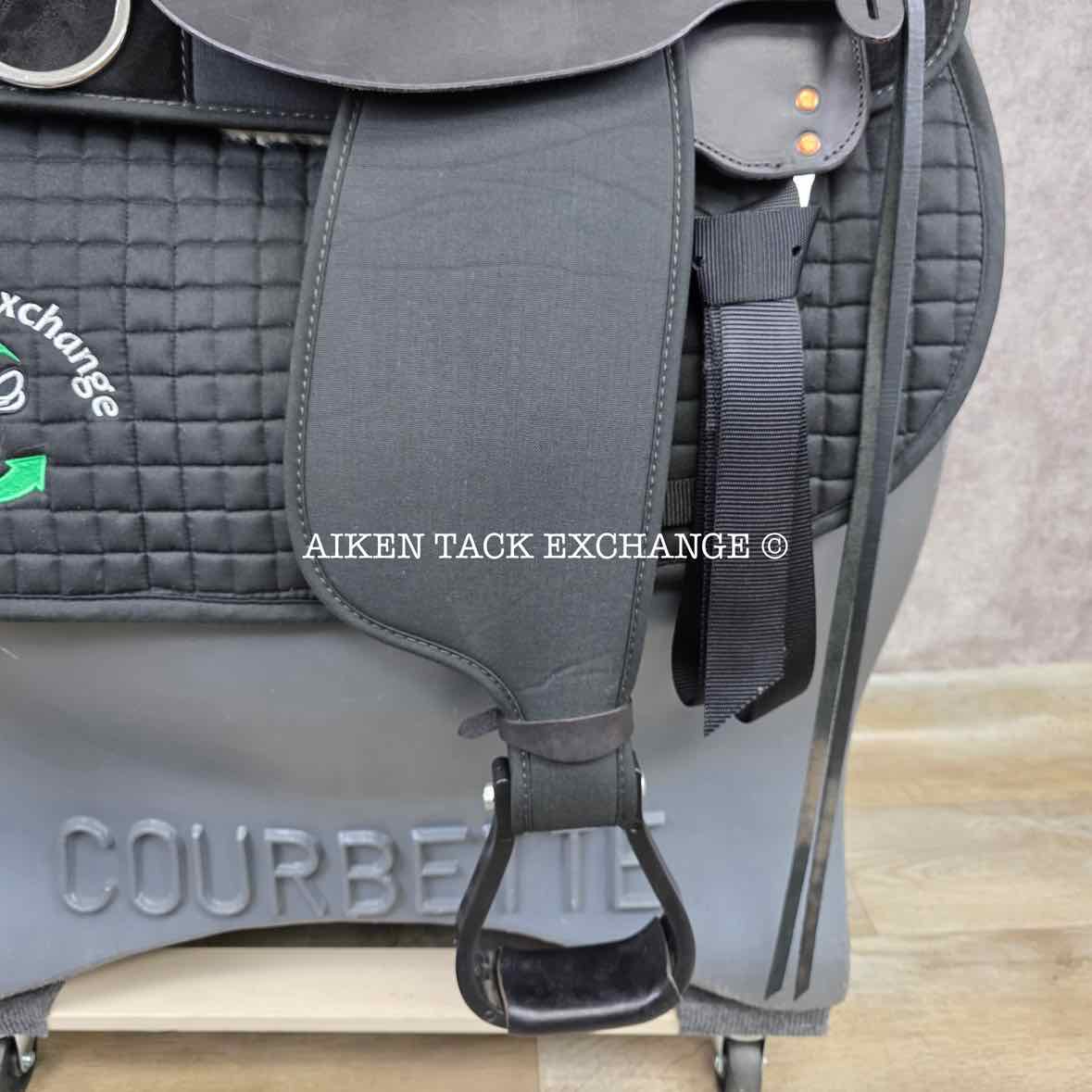 **SOLD** 2020 High Horse by Circle Y 6910 Lockhart Cordura Trail Western Saddle, 17" Seat, Regular Tree - Semi QH Bars