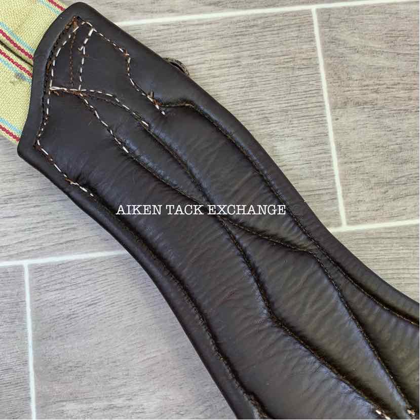 CWD Belly Guard Stud Girth with Double End Elastic, Brown, 48"