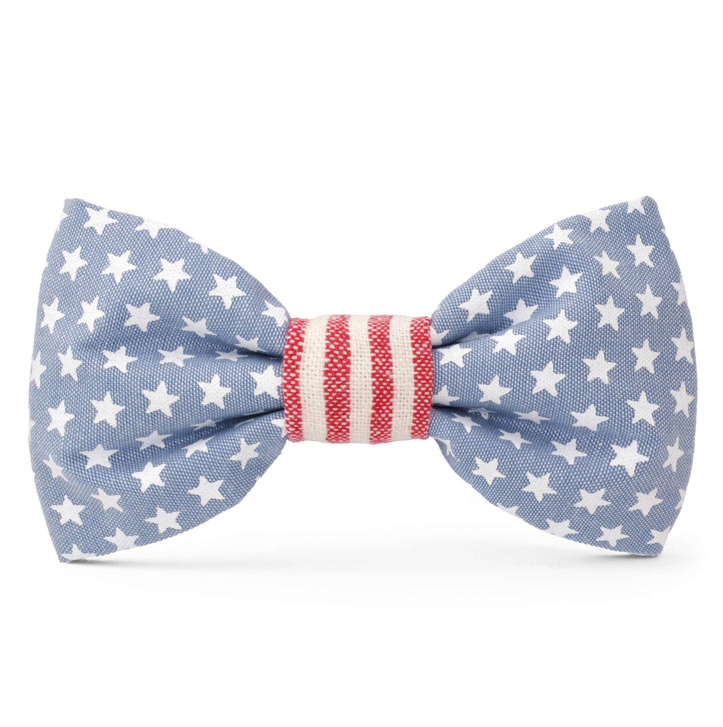 Stars and Stripes Summer Memorial Day Dog Bow Tie: Standard