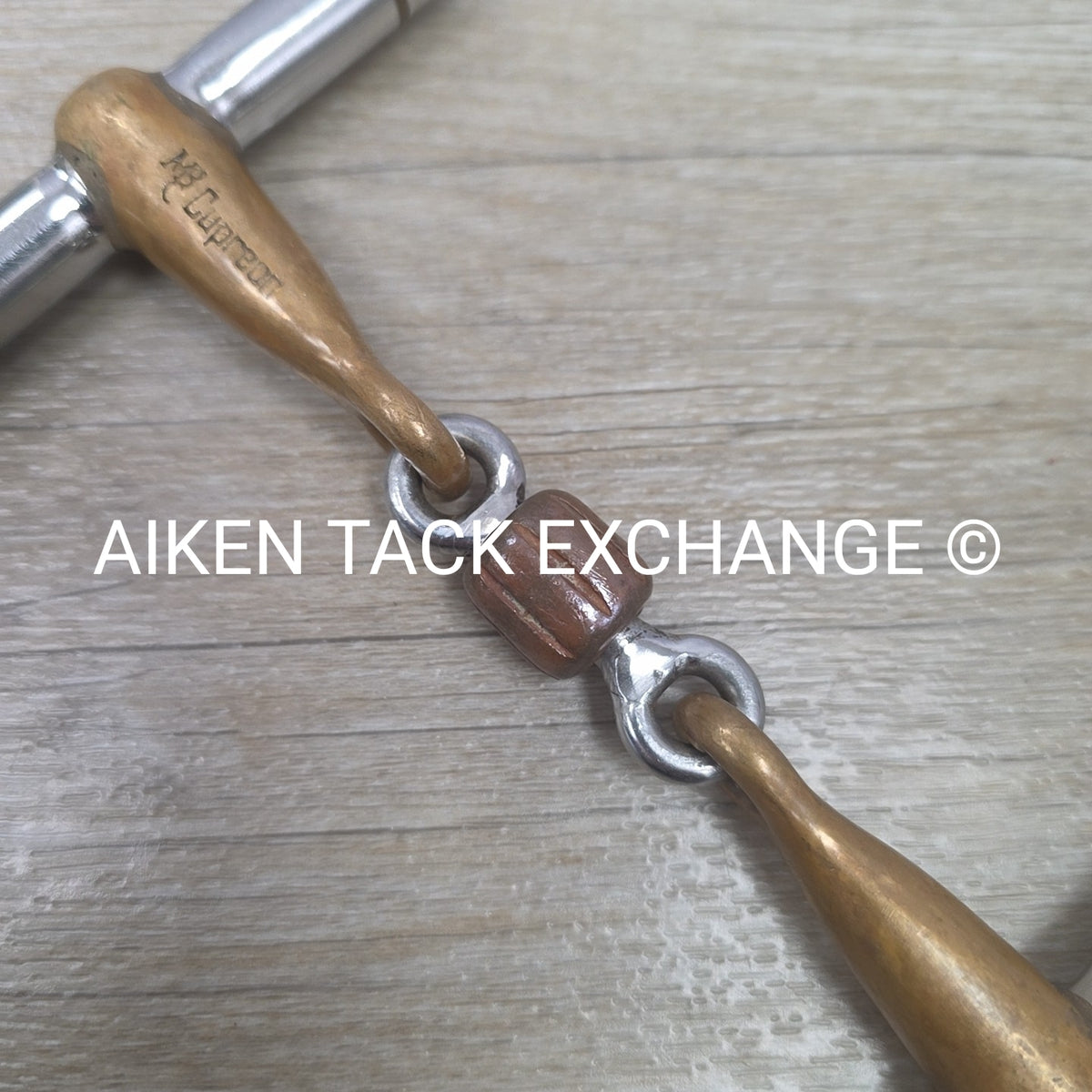 Mikmar Cupreon French Link Copper Roller D Ring Bit 5"