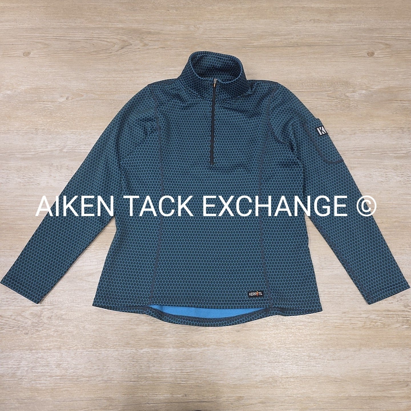 Kerrits Light Fleece Lined 1/4 Zip Pull Over, Size Large