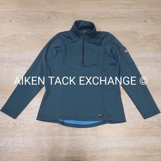 Kerrits Light Fleece Lined 1/4 Zip Pull Over, Size Large