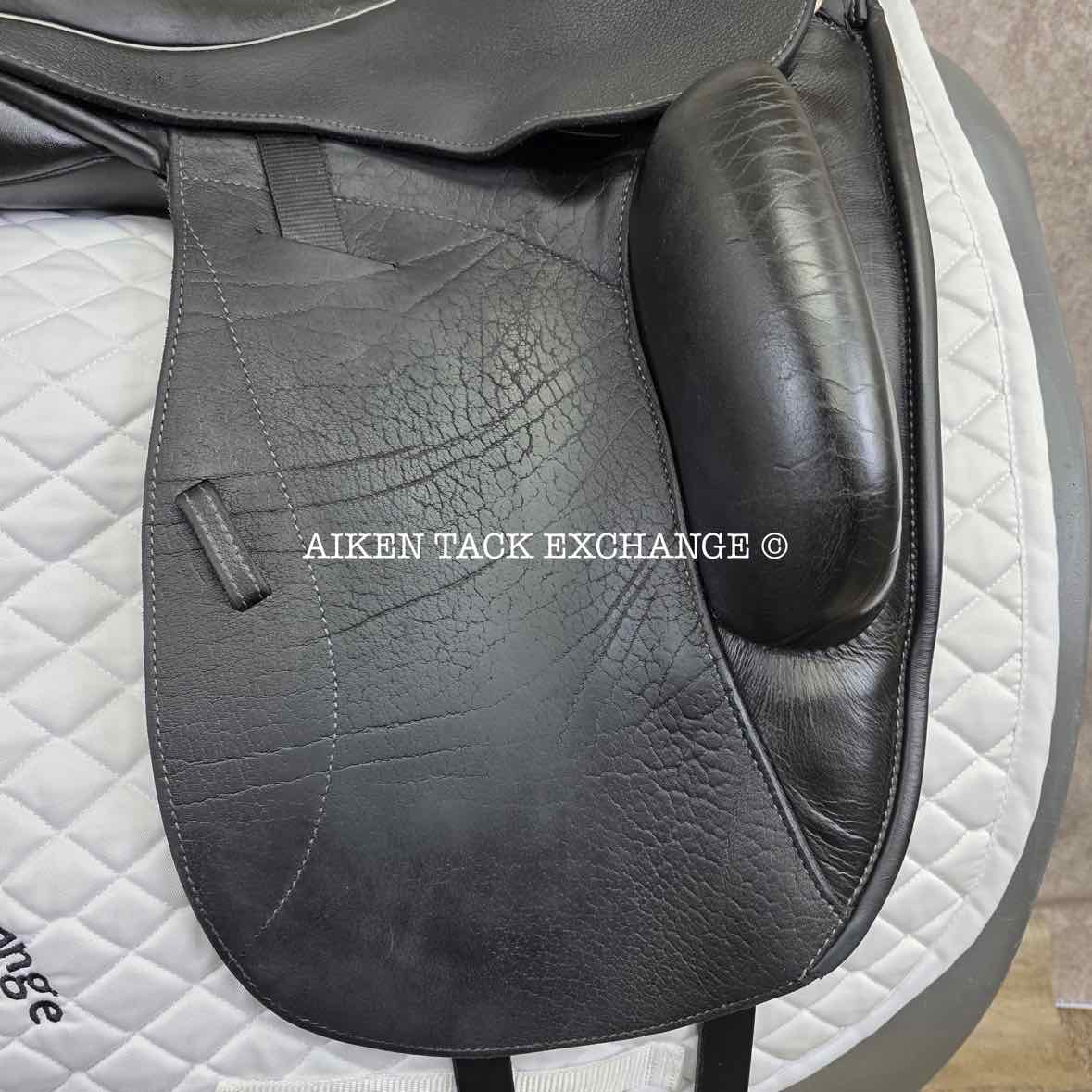 2012 Custom Saddlery Icon Star Monoflap Dressage Saddle, 17.5" Seat, Adjustable Tree, Wool Flocked Panels