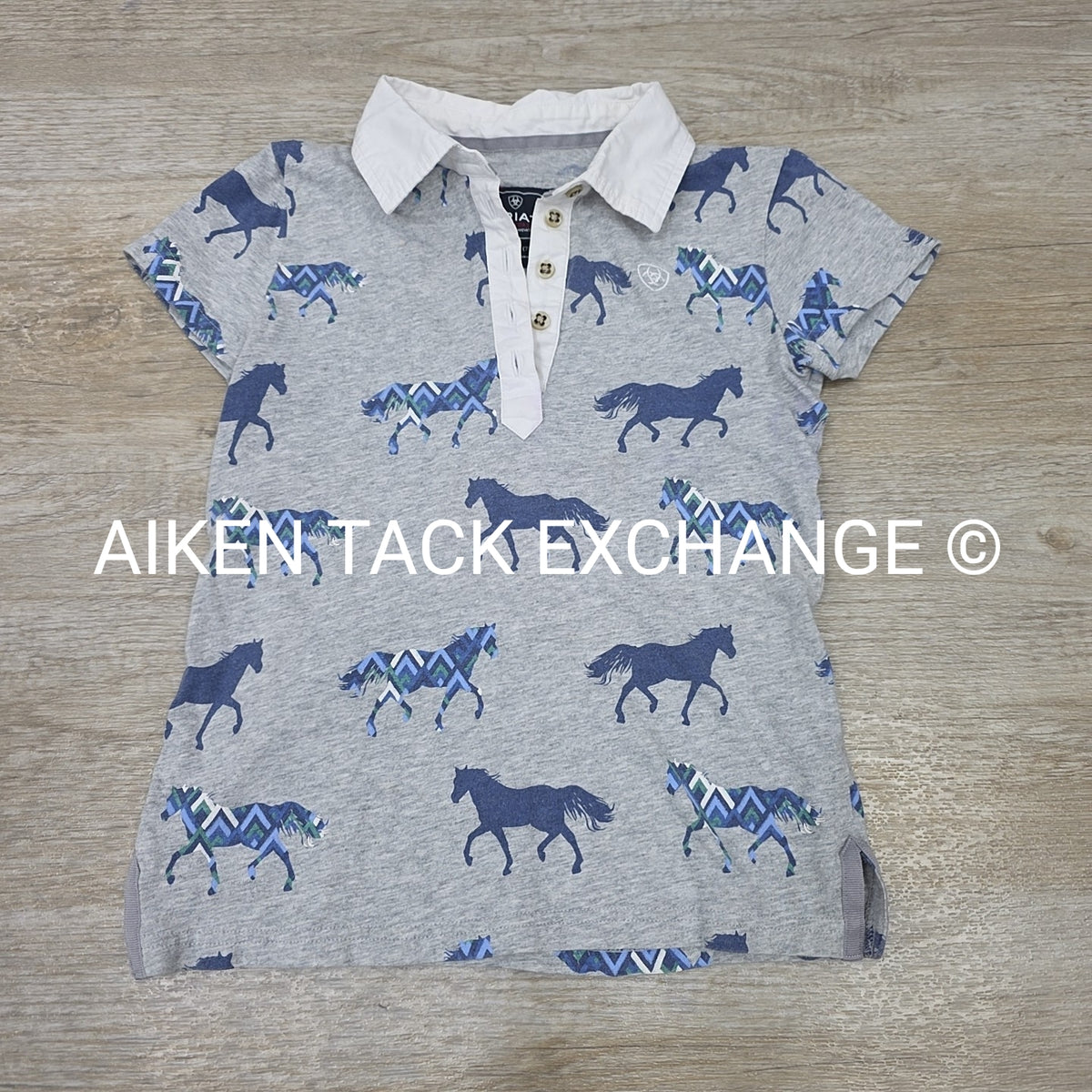 Ariat Short Sleeve Polo Top, Youth XS (7)
