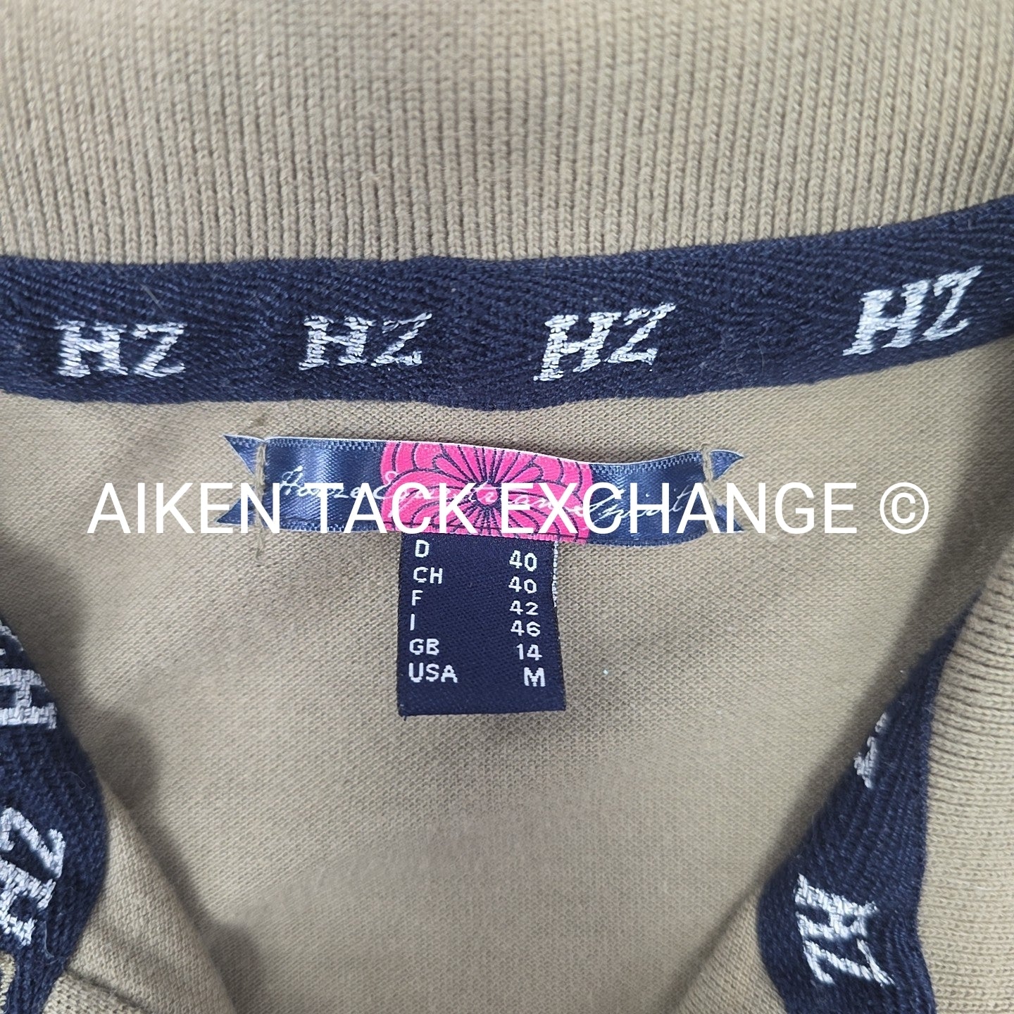 Horze Short Sleeve Polo Top, Size Medium