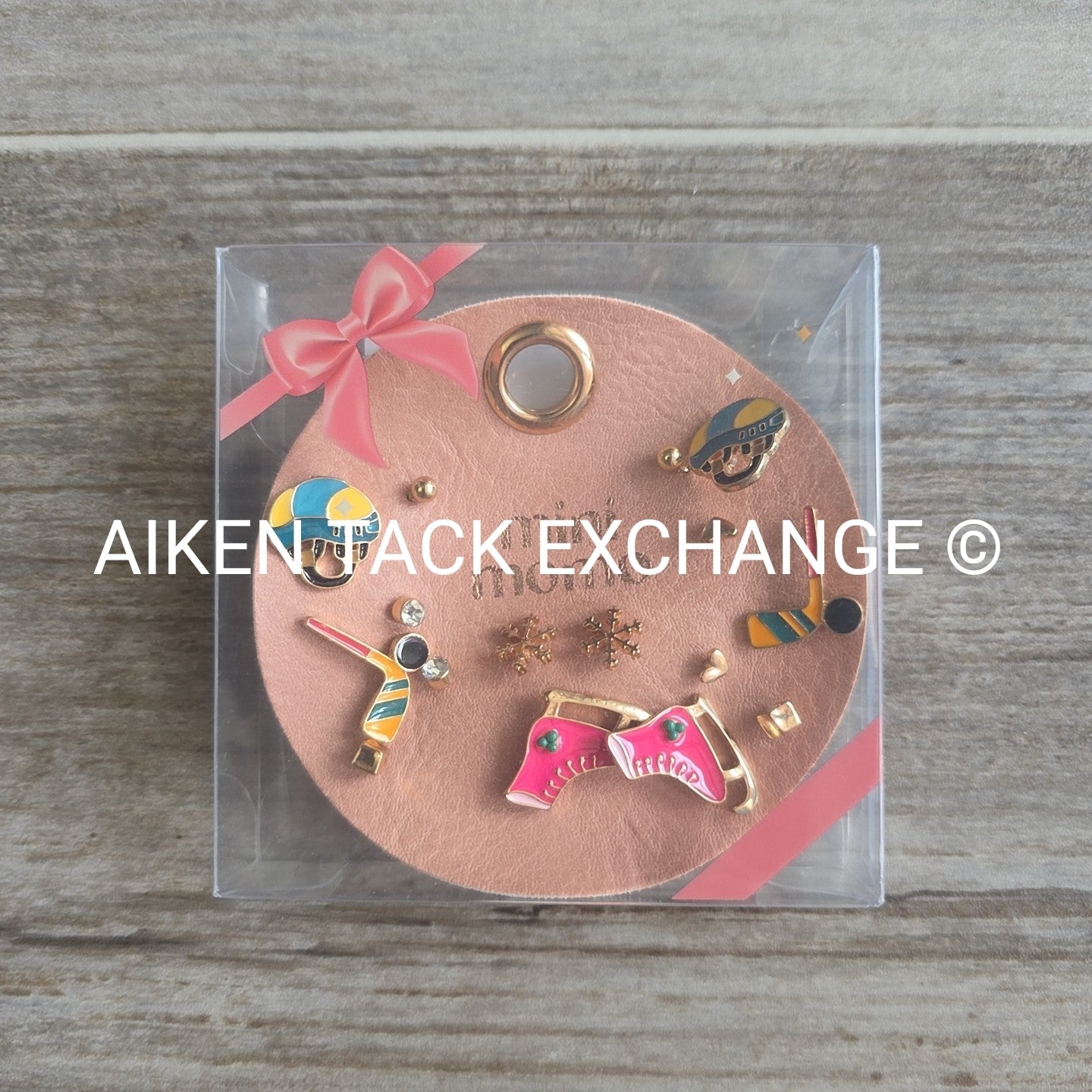 Hockey Earring Set - 8 Pairs Total