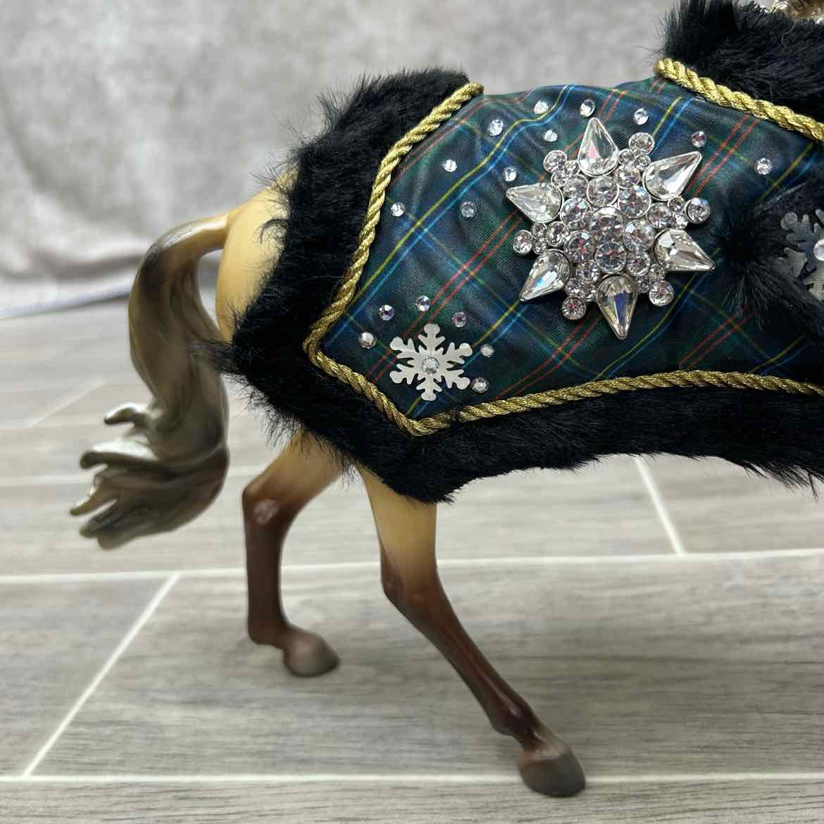 Breyer Brown Prancing Stallion with Holiday Blanket