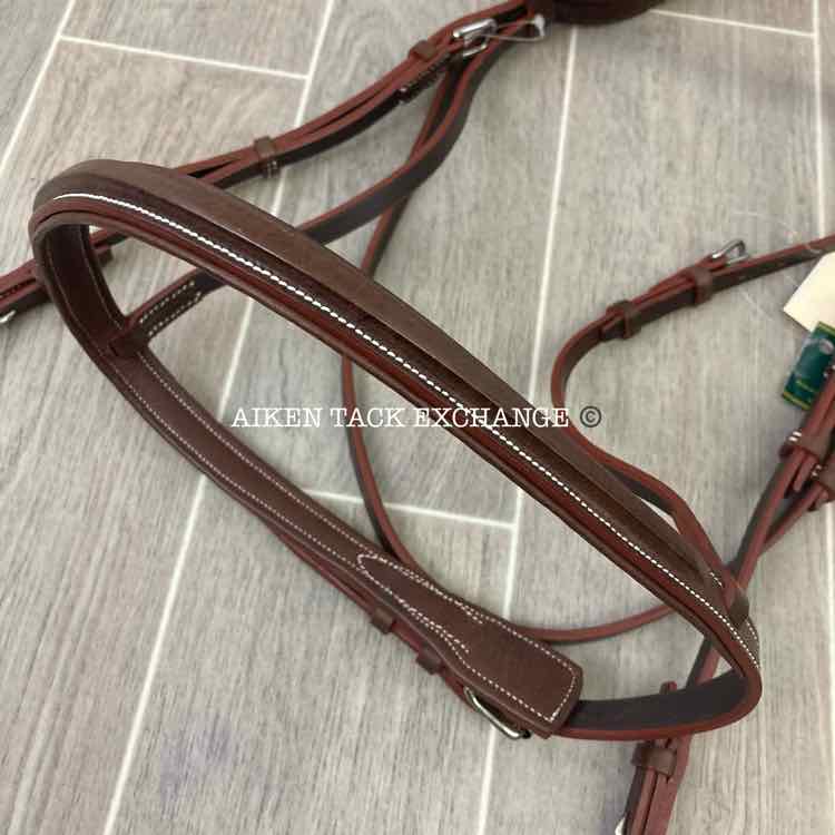 Devoucoux Chiberta Plain Raised Bridle, No Reins, Brown, Oversize, Brand New