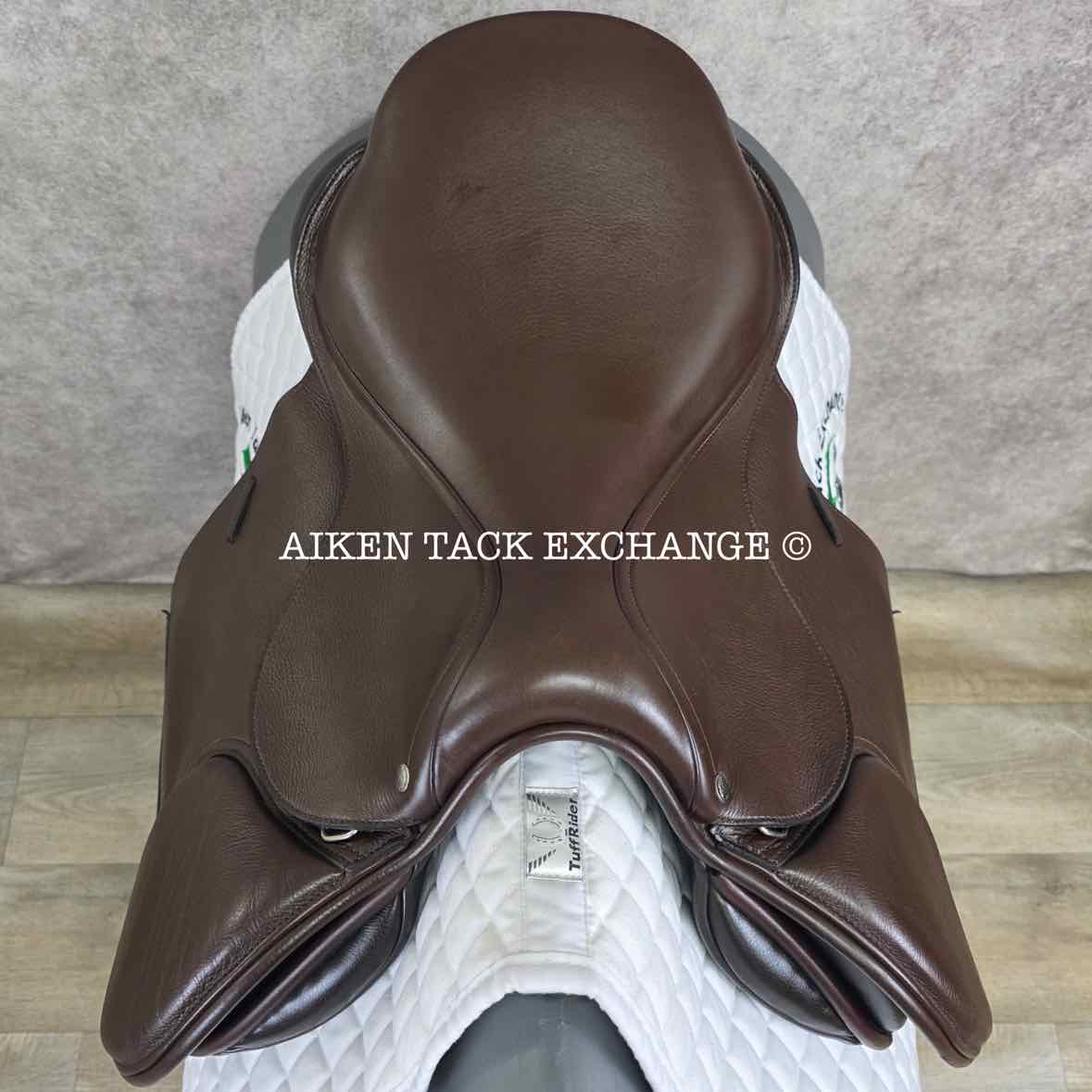 2019 Custom Saddlery Monte Carlo Jump Saddle, 17.5" Seat, Adjustable Tree, Wool Flocked Panels