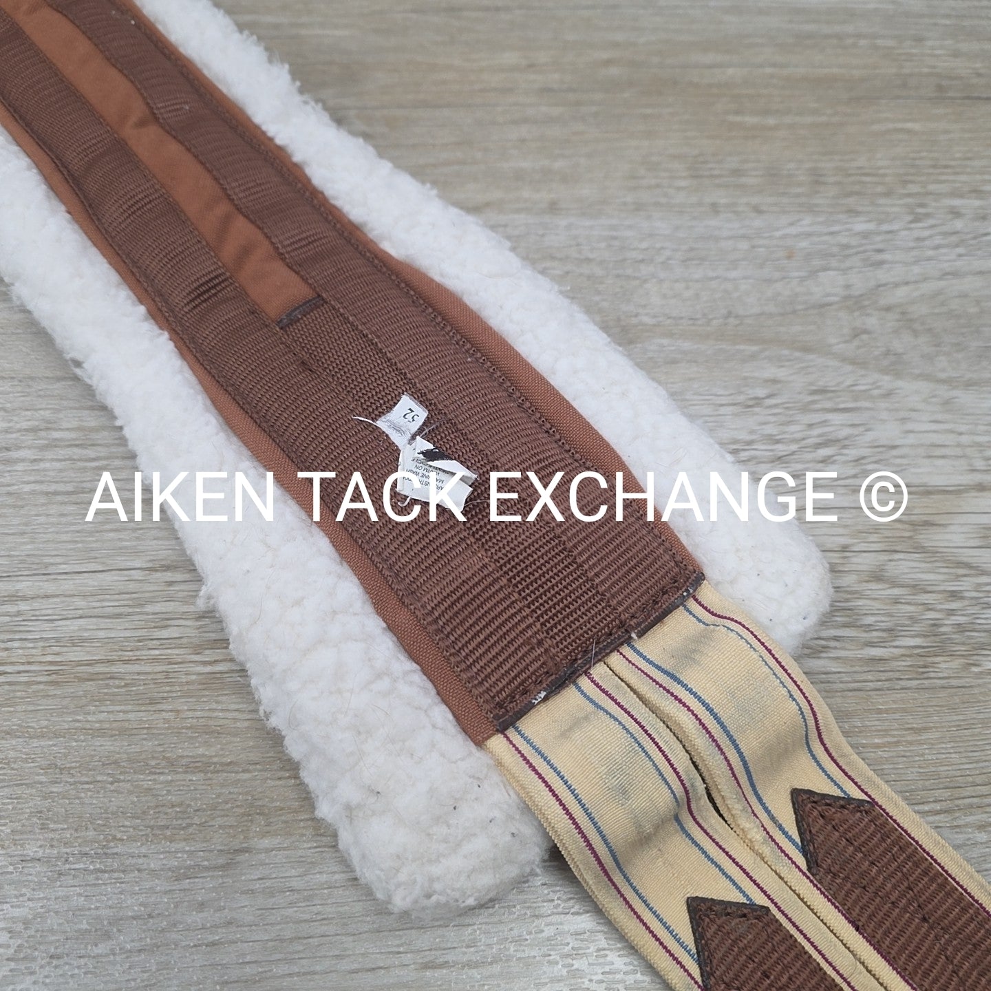 Toklat Fleece Girth with Double End Elastic, Brown, 52"