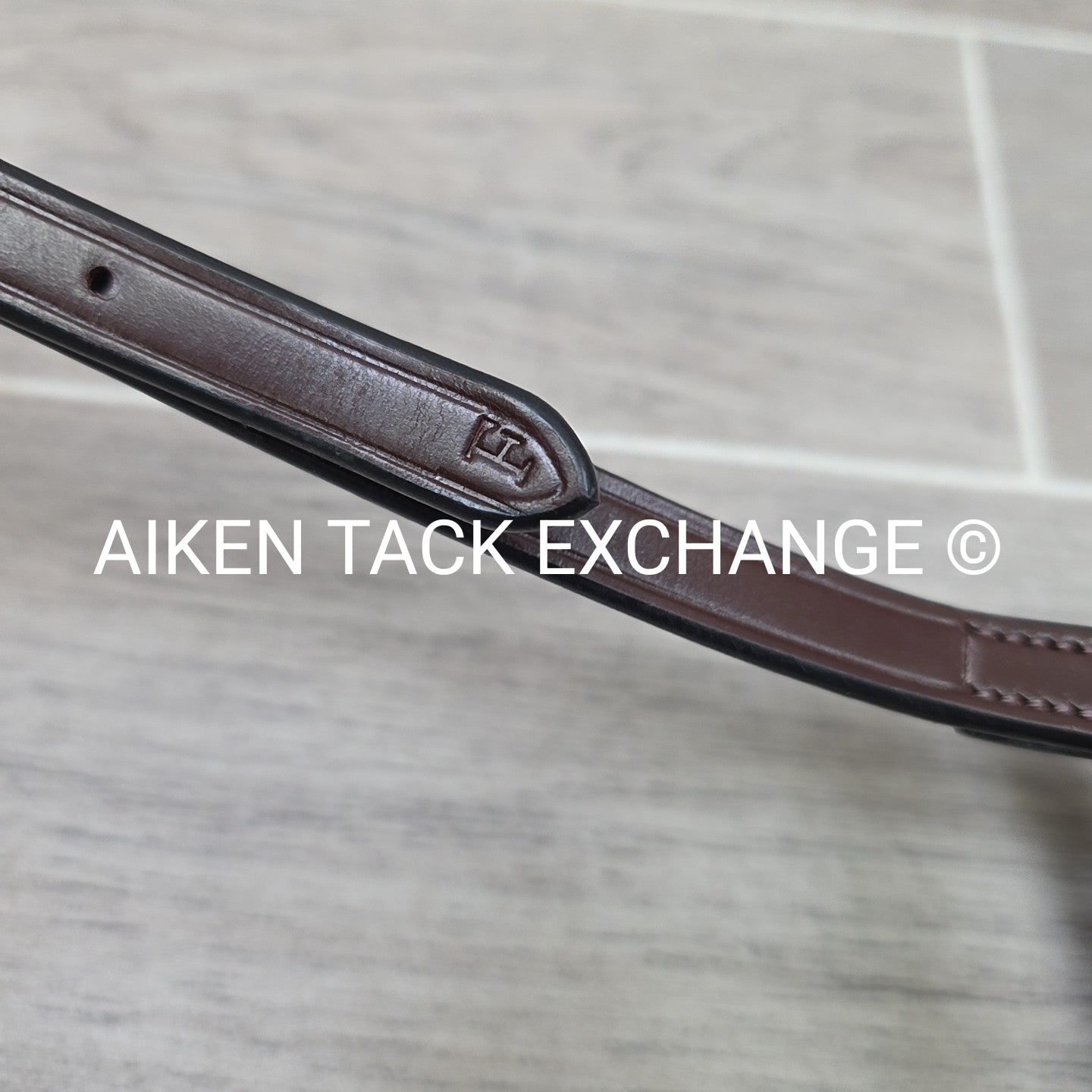 KL Select Red Barn Plain Figure 8 Noseband, Brown, Size Full