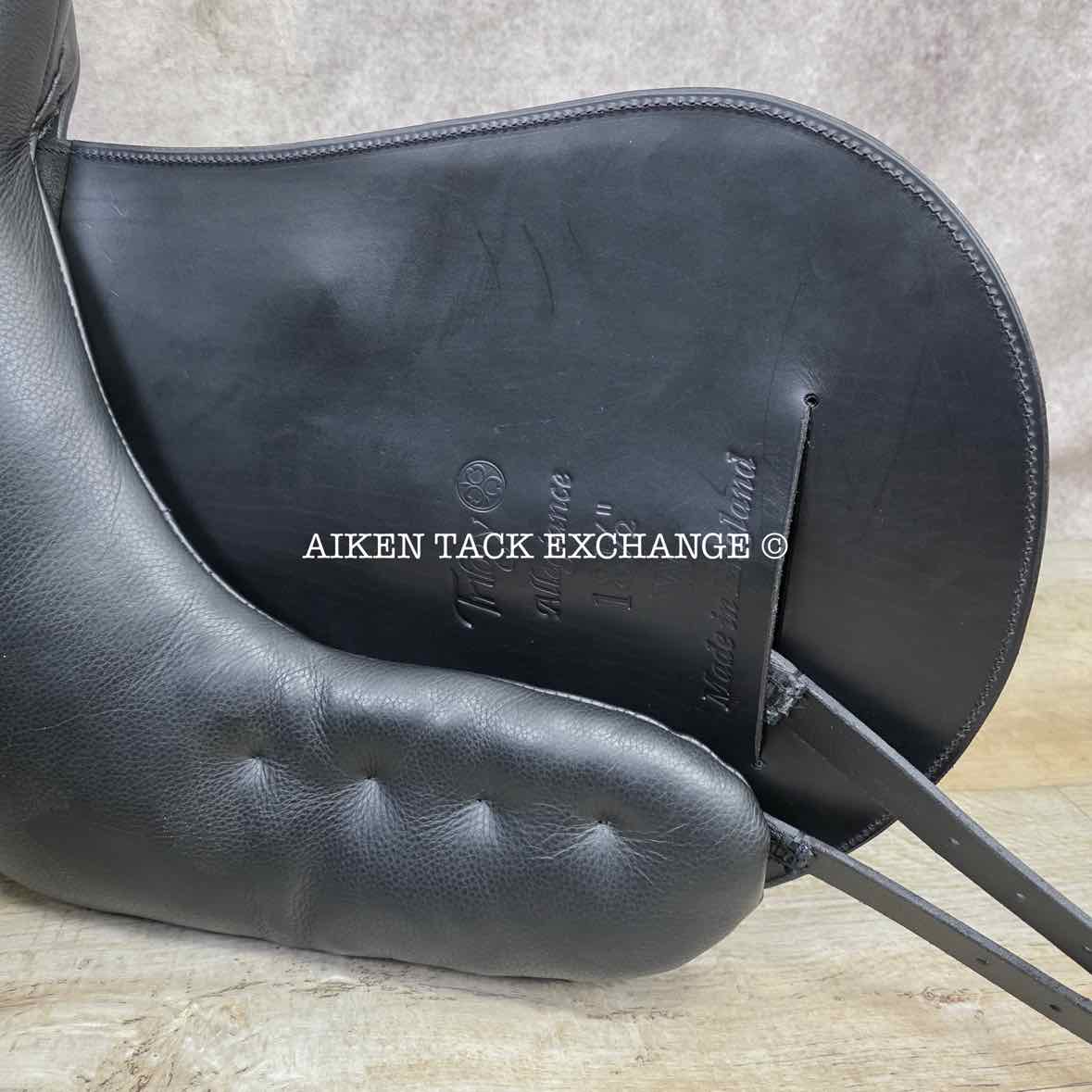 2023 Trilogy Allegiance Monoflap Dressage Saddle, 18.5" Seat, Wide Tree, Wool Flocked Panels