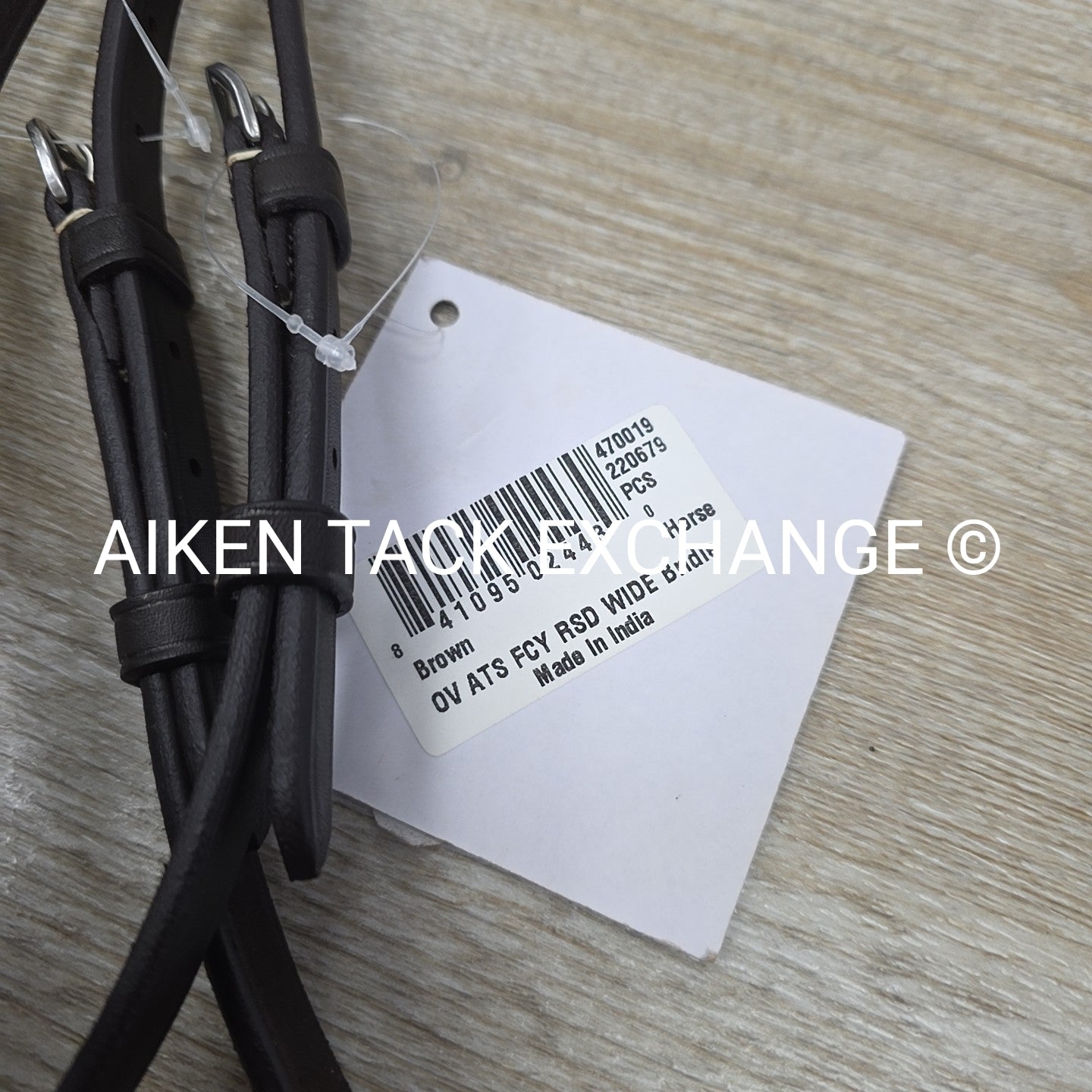 Ovation ATS Raised Fancy Stitched Bridle with Matching Reins, Brown, Size Full