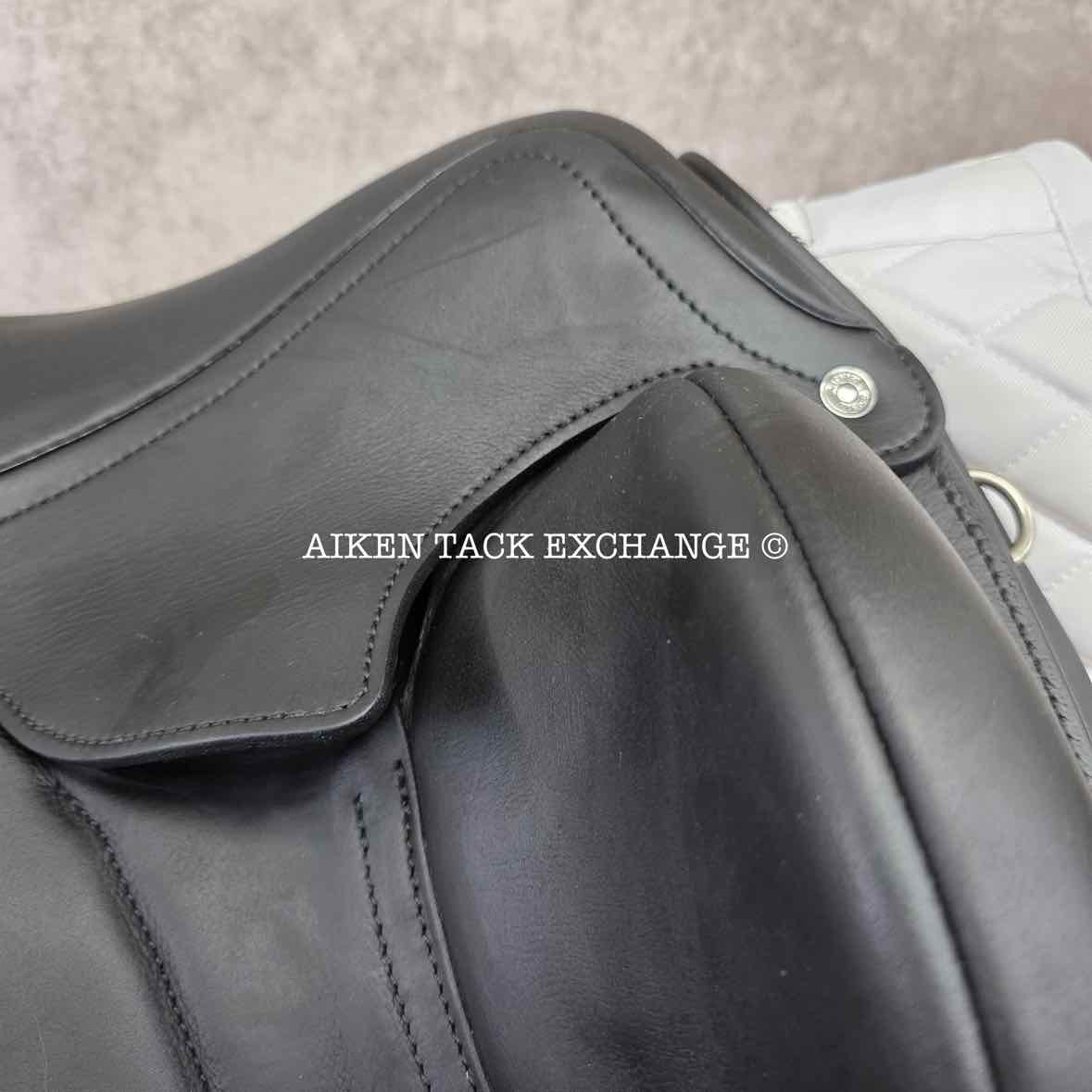 2025 Antares Tempo Monoflap Dressage Saddle, 18" Seat, 4C Flap, Medium Tree, Foam Panels, Full Buffalo Leather