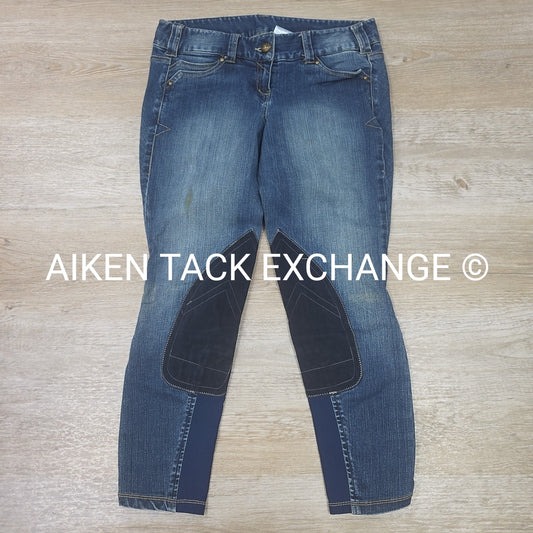 Ariat Denim Knee Patch Breeches, Women's 26R (have blemish)