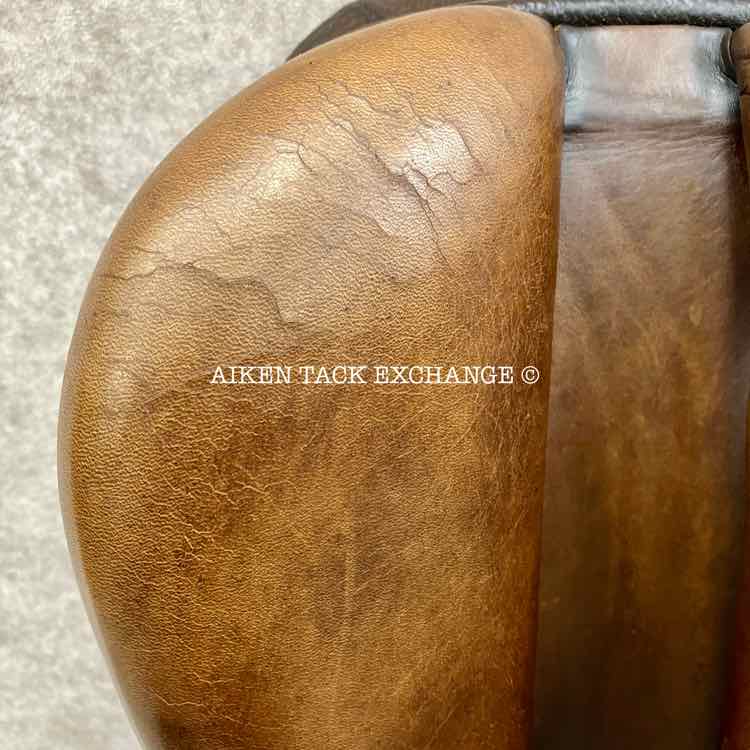 English Close Contact Jump Saddle, 17" Seat, Medium Tree, Foam Panels