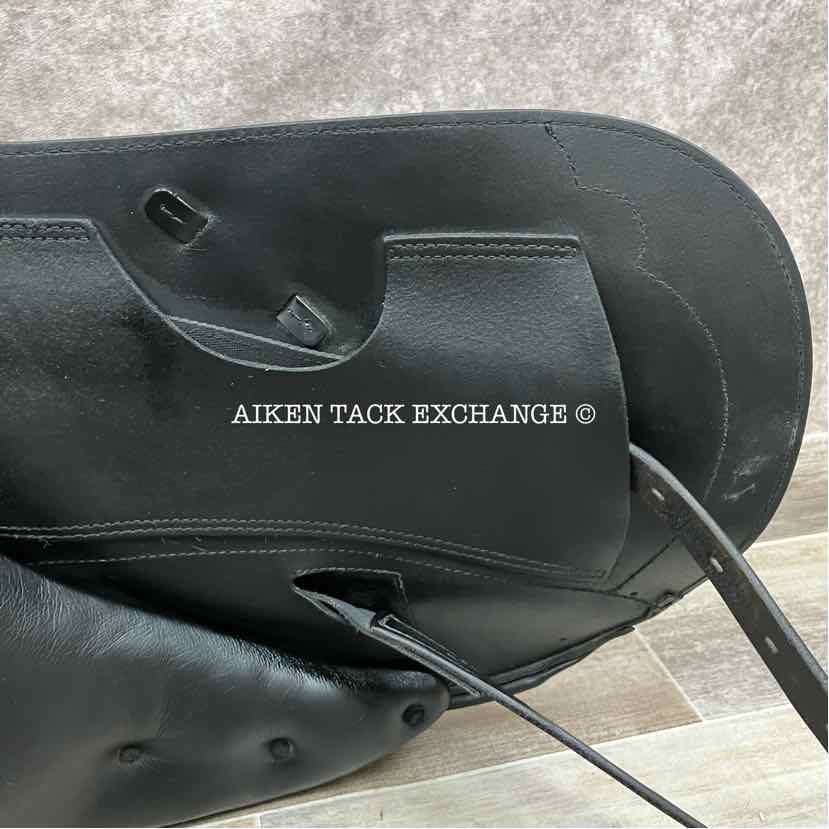 2011 Prestige Venus K Monoflap Dressage Saddle, 17" Seat, 33 Tree - MW, Wool Flocked Panels