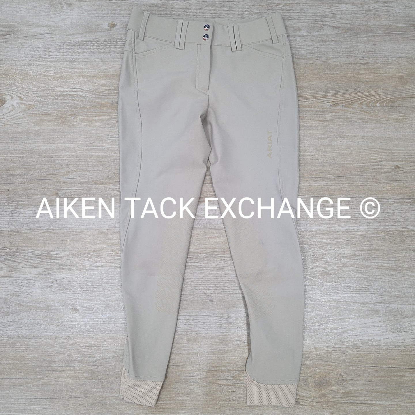 Ariat Tri Factor Silicone Grip Knee Patch Breeches, Size 22 R