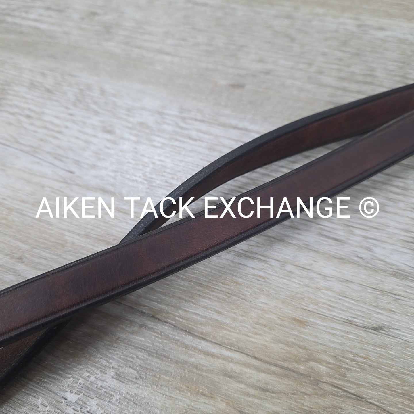 Flat Leather Reins, Brown, 54"