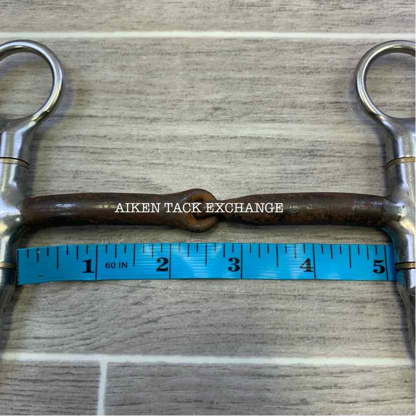 Reinsman 563 Single Joint Sweet Iron Shanked Bit 5"