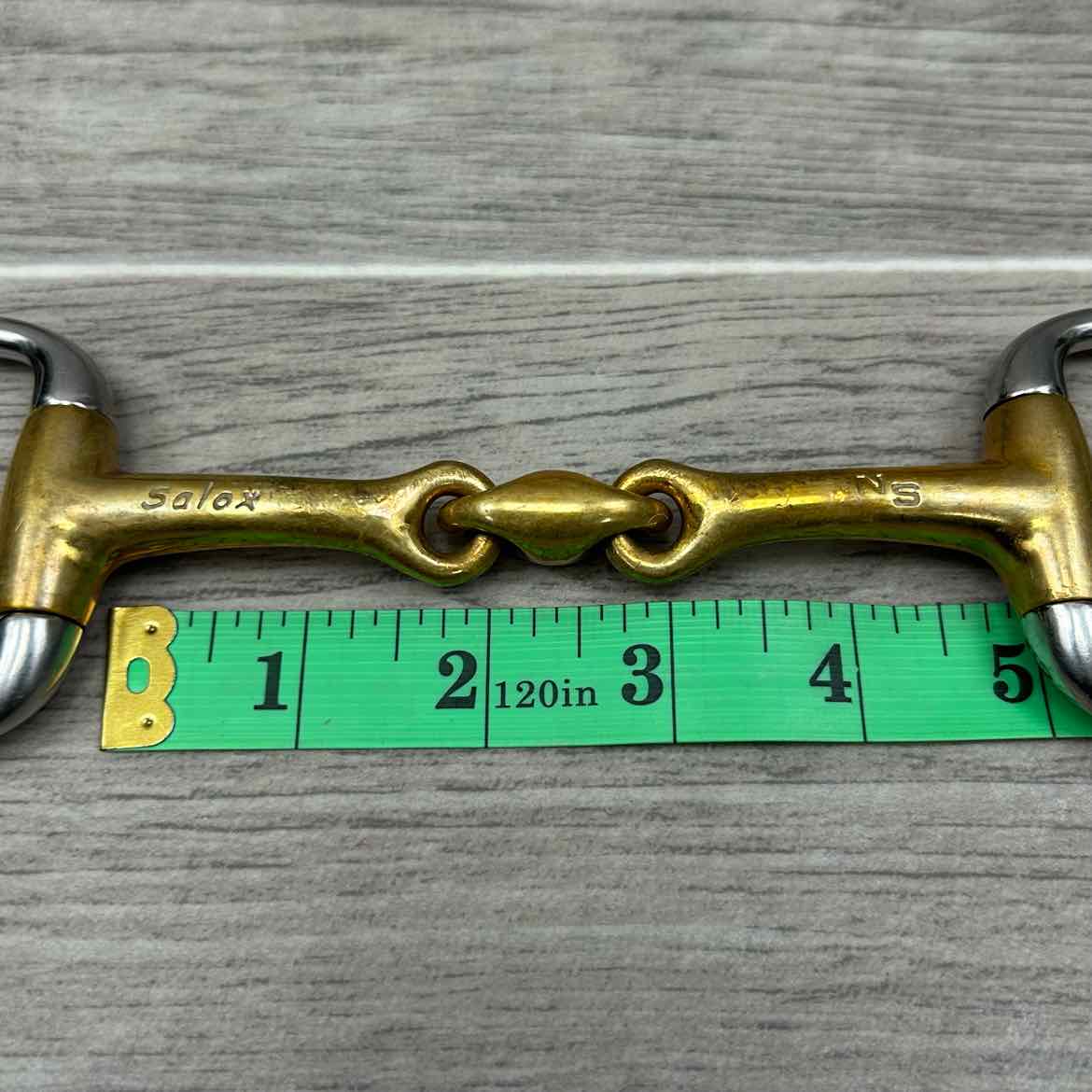 Neue Schule Trans Angled Lozenge Eggbutt Bradoon Bit 4.75"