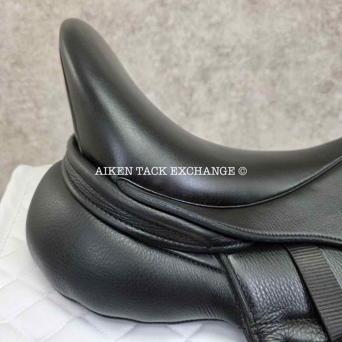 2023 Envy by Custom Saddlery Aurora Monoflap Dressage Saddle, 17" Seat, Adjustable Tree, Wool Flocked Panels