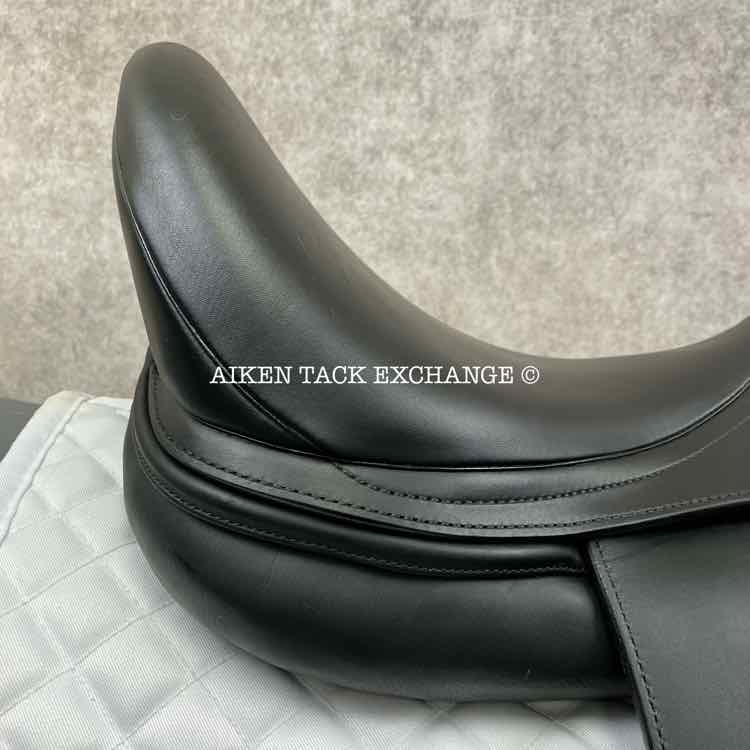 2022 Prestige X-D2 K Zero Dressage Saddle, 17" Seat, Medium Tree, Wool Flocked Pony Panels with Shoulder Relief