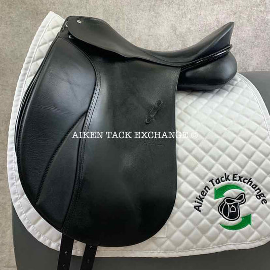 **SOLD** 2016 Passier Sirius Dressage Saddle, 18" Seat, Medium Tree with FRT-System, Wool Flocked Panels