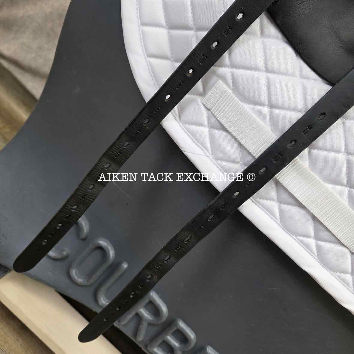 2010 Custom Saddlery Wolfgang Solo Dressage Saddle, 17.5" Seat, Adjustable Tree, Wool Flocked Panels