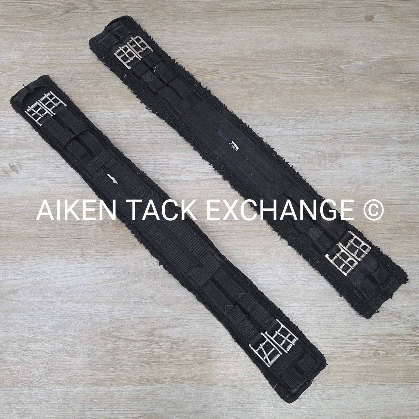 BARGAIN BUNDLE: HFP & Ovation Fleece Dressage Girths, Black, 28"