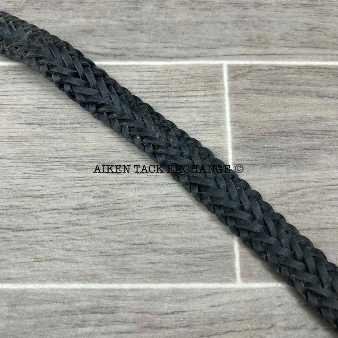 Braided Leather Belt, Size Medium
