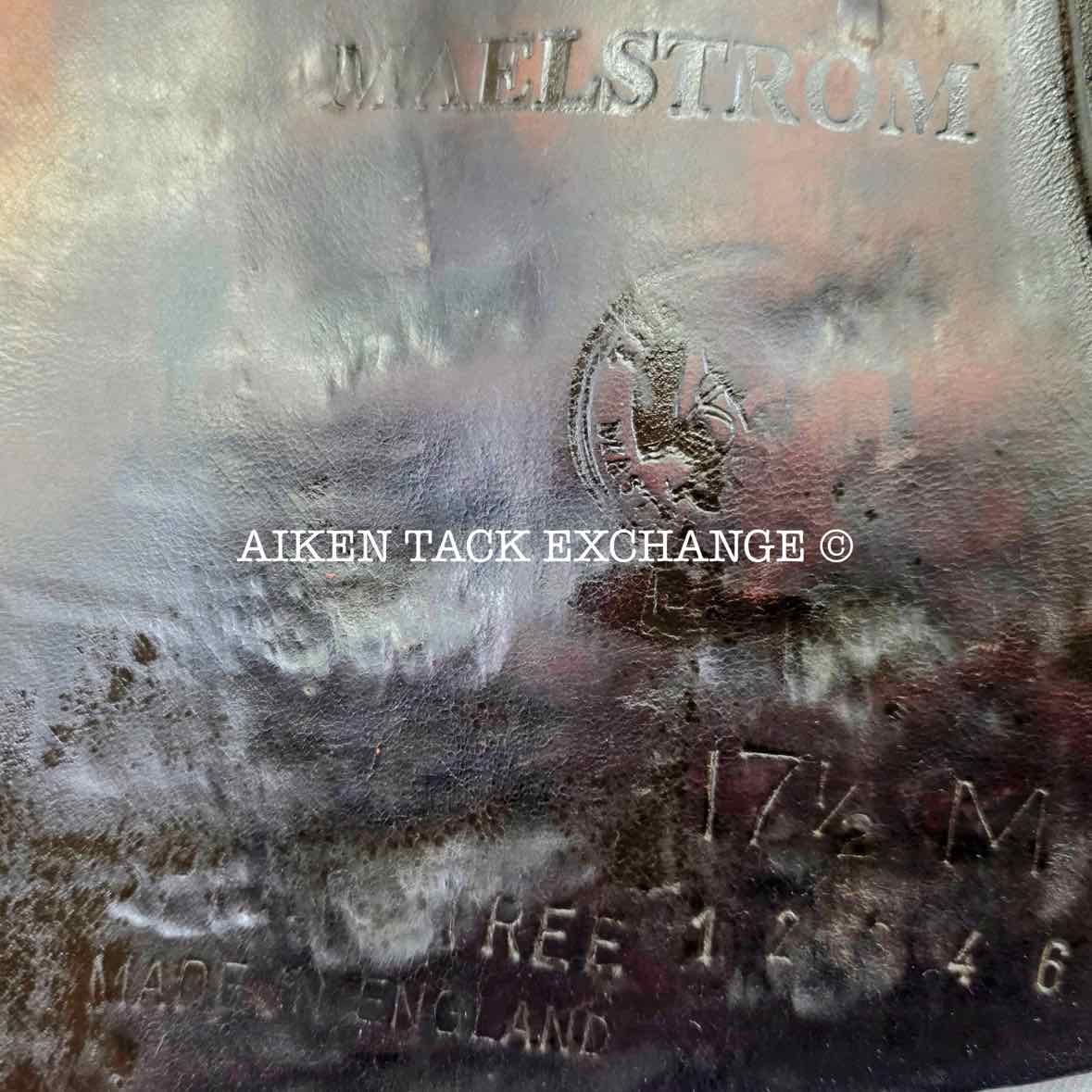 **SOLD** 2010 Black Country Maelstrom Jump Saddle, 17.5" Seat, Medium Tree, Wool Flocked Panels