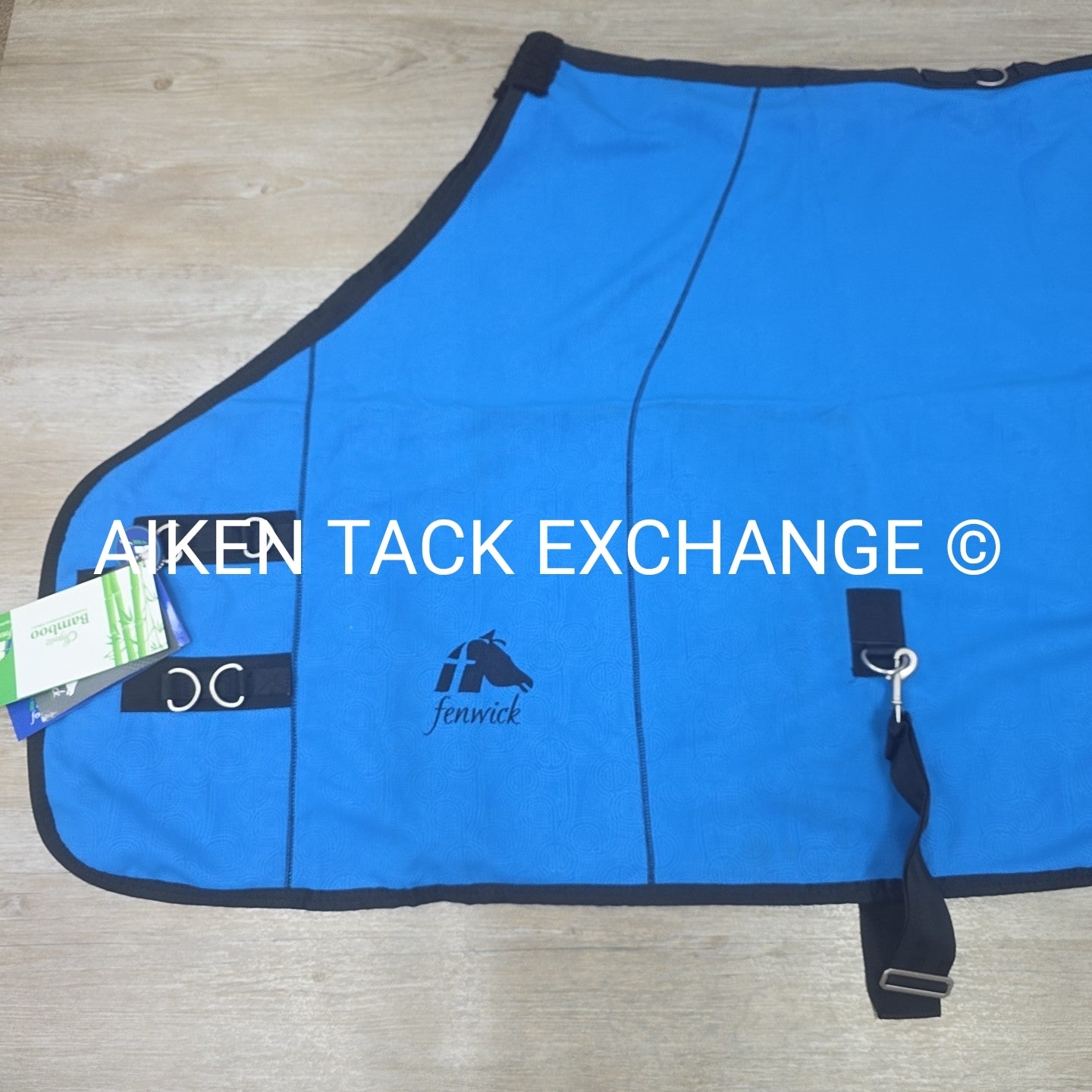 Fenwick Equestrian Softshell Therapeutic Bamboo Blanket, Blue, Size 74"