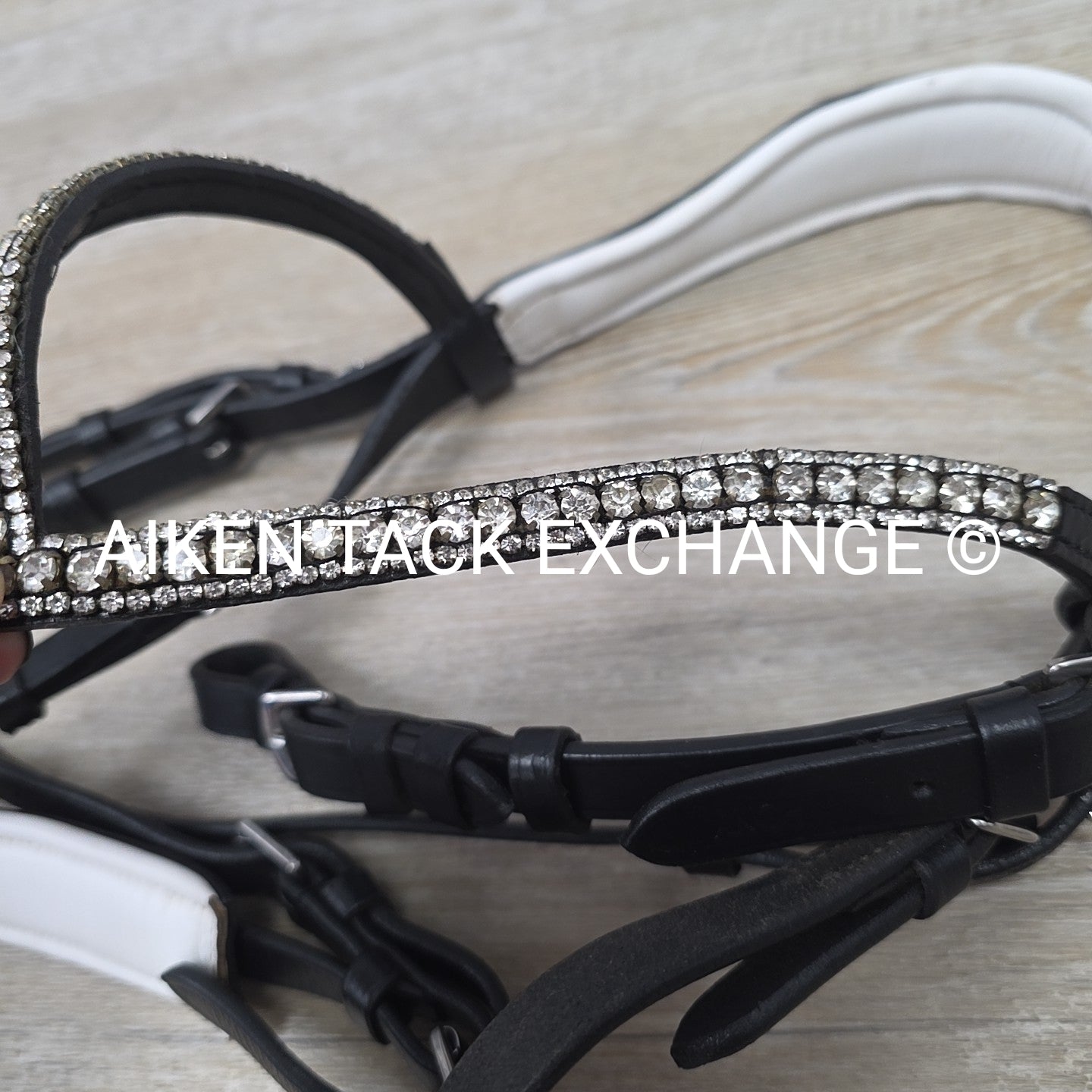 Horze Grayson Classic Dressage Ergonomic Bridle, No Reins, Black, Size Pony