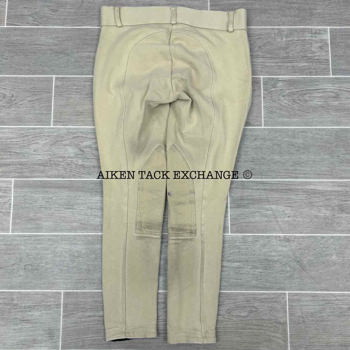 Dover Saddlery Riding Sport Silicone Grip Knee Patch Breeches, Size 14