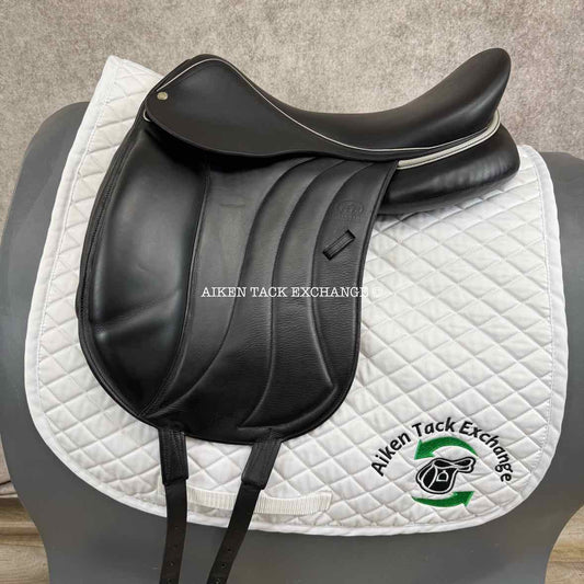 2015 Devoucoux Makila O Monoflap Dressage Saddle, 18" Seat, 1 Flap, Medium Wide Tree, D3D Panels, Full Buffalo Leather