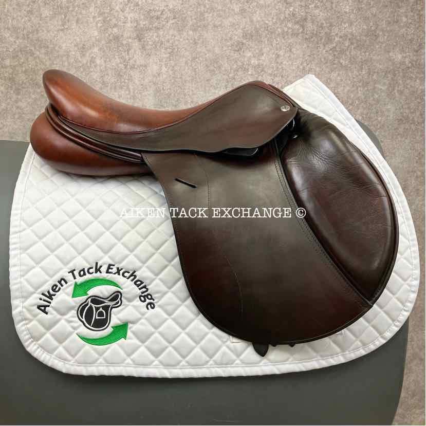 2014 Equine Inspired Aires De Haute by Frank Baines Cheval et Cavalier Jump Saddle, 17.5" Seat, Medium Tree, Wool Flocked Panels