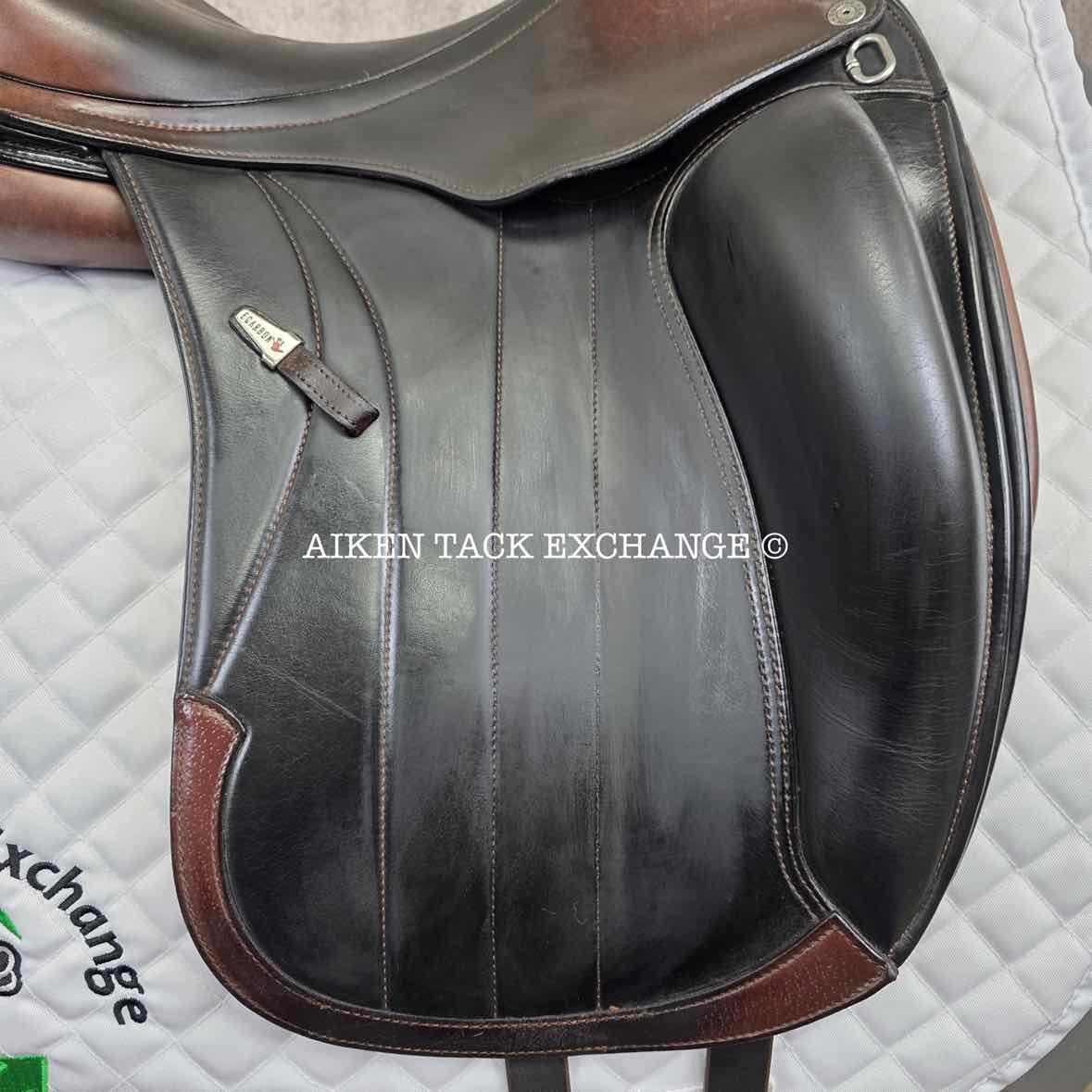 2020 Equipe Viktoria E-Carbon Monoflap Dressage Saddle, 17" Seat, Short Flap, MW/W Tree, Foam Panels
