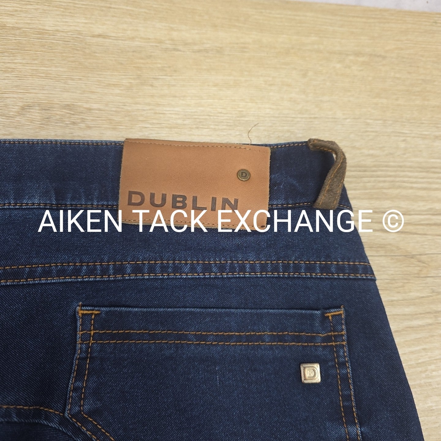 Dublin Shona Denim Knee Patch Breeches, Women's 30