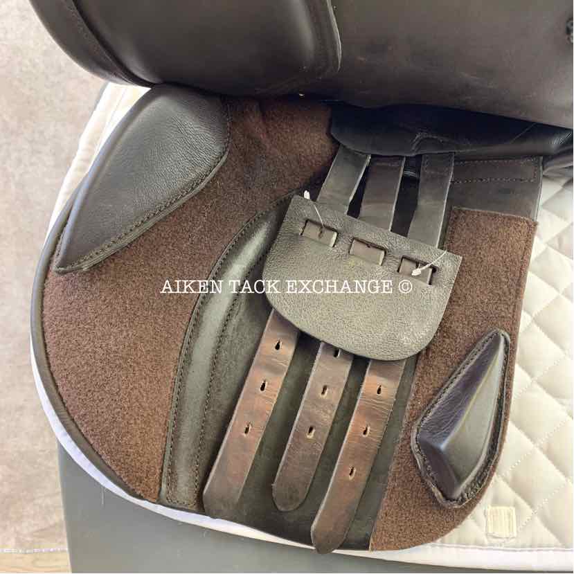 Detente by Advanced Saddle Fit Hadley Jump Saddle, 18" Seat, MW/W Tree, Wool Flocked Panels
