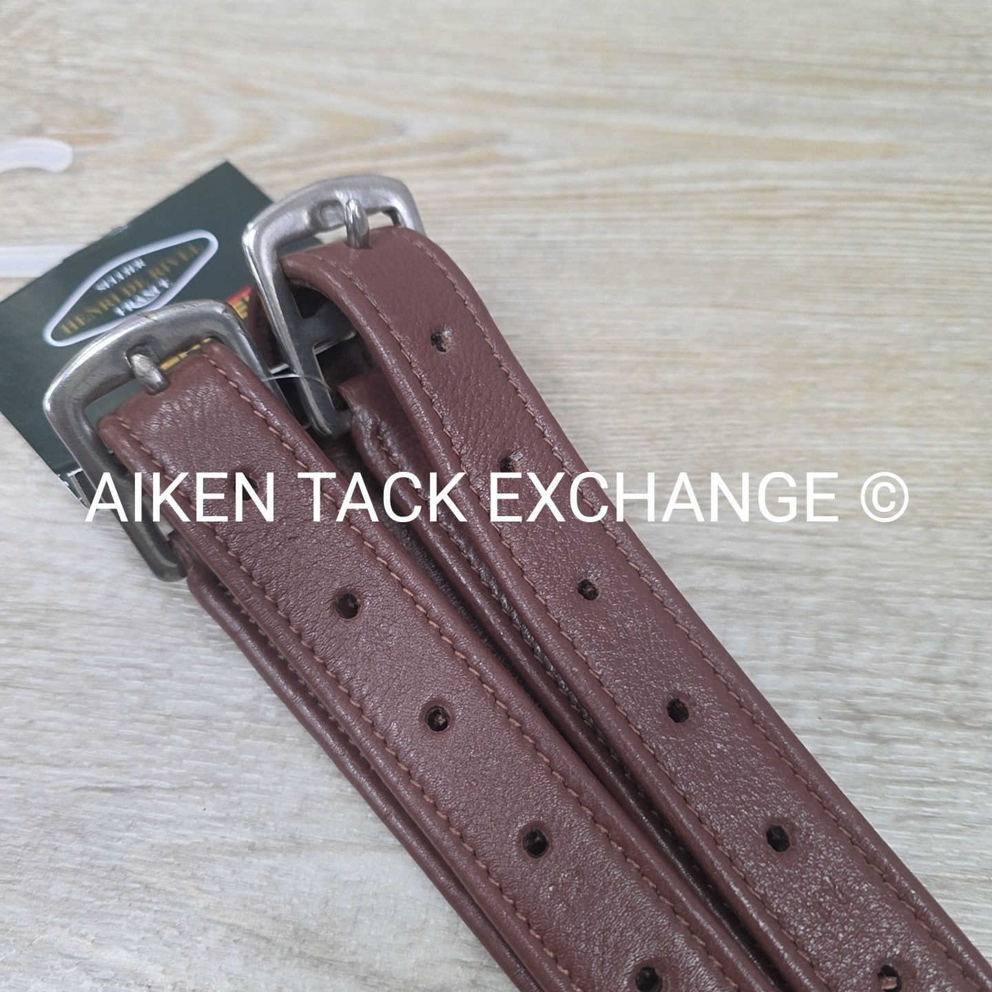 HDR Triple Covered Stirrup Leathers, Australian Nut, 54"