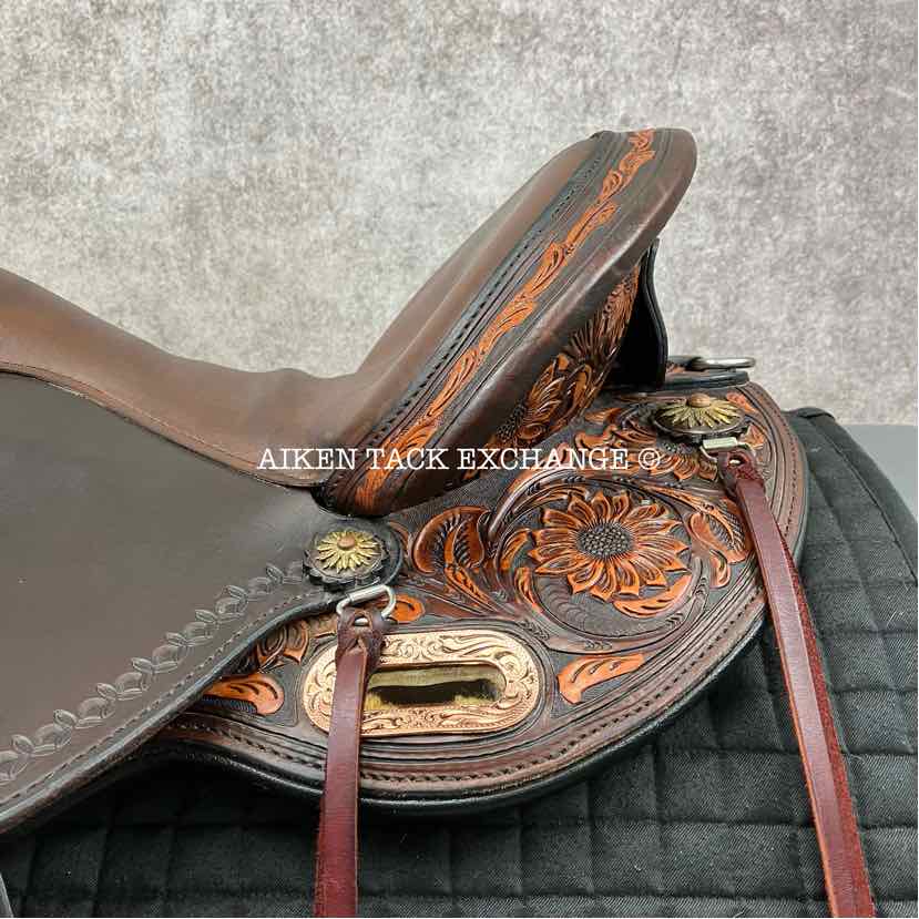 **SOLD** 2021 Circle Y 1682 Sunflower Flex2 Trail Western Saddle, 15" Seat, Flex2 Trail 5 Tree - Wide