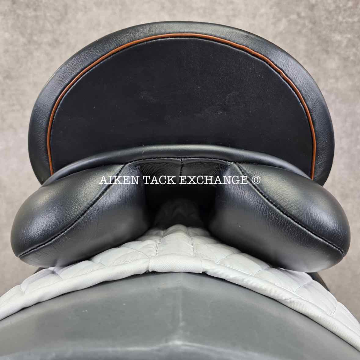 2022 County Epiphany Monoflap Dressage Saddle, 17.5" Seat, Wide Tree, Wool Flocked Panels