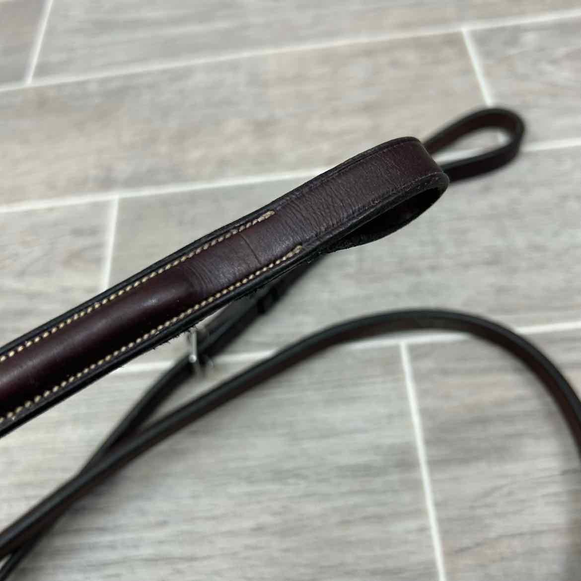 Rodrigo Raised Fancy Stitched Standing Martingale, Brown, Size Full