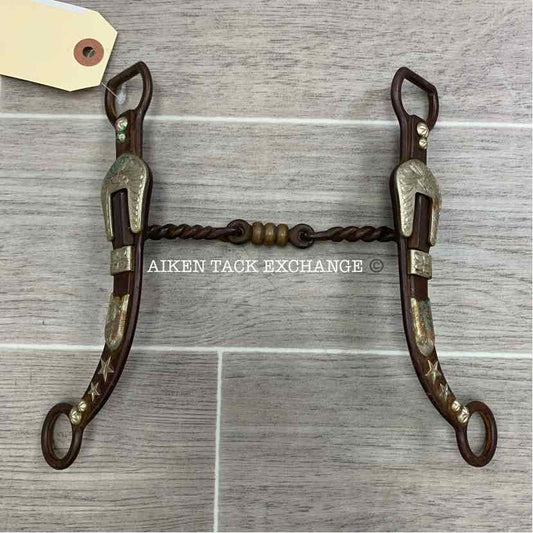 Classic Equine Gist Copper Dogbone Twisted Shanked Bit 5.5"