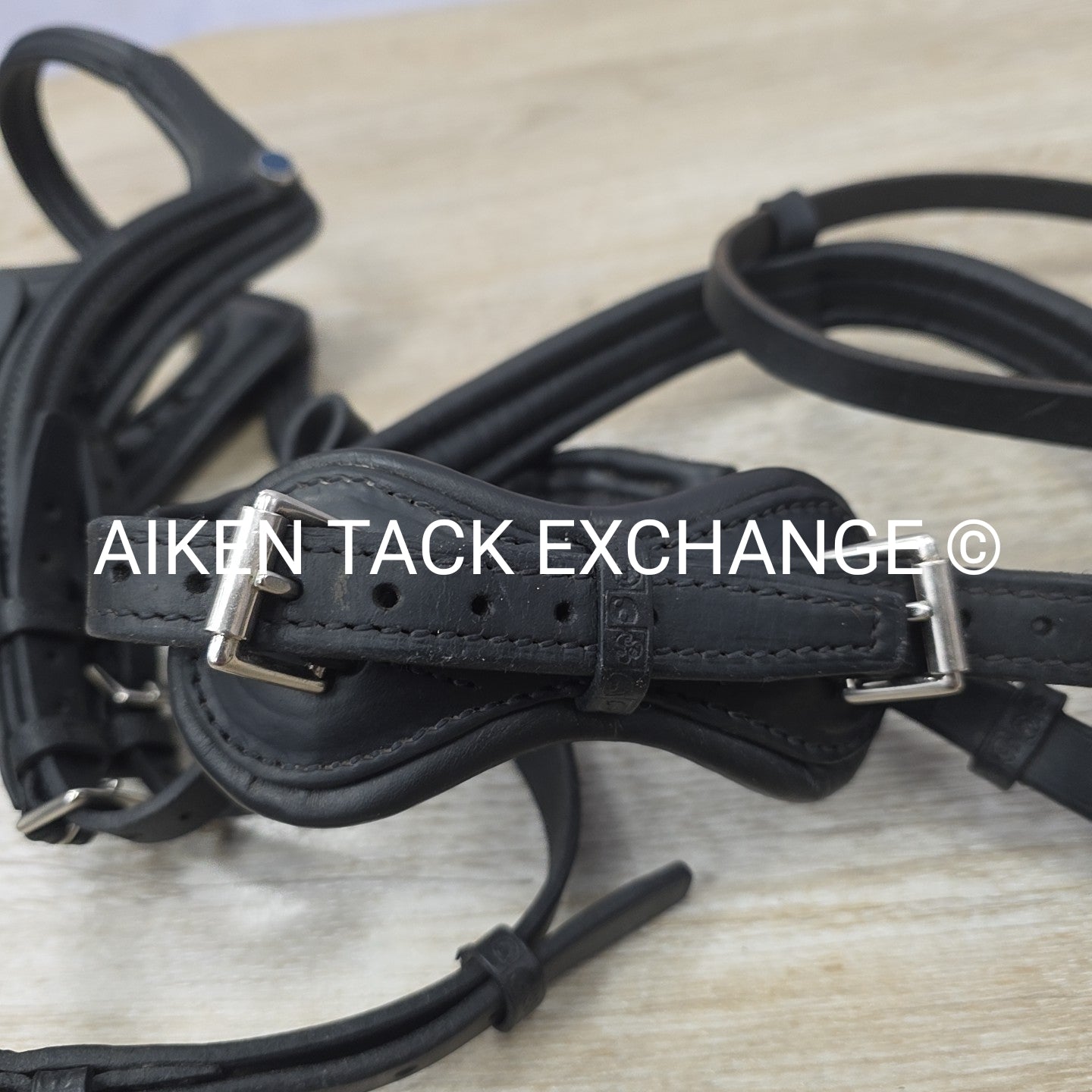 Stubben Freedom Bridle with Leather Grip Reins, Black, Size Full