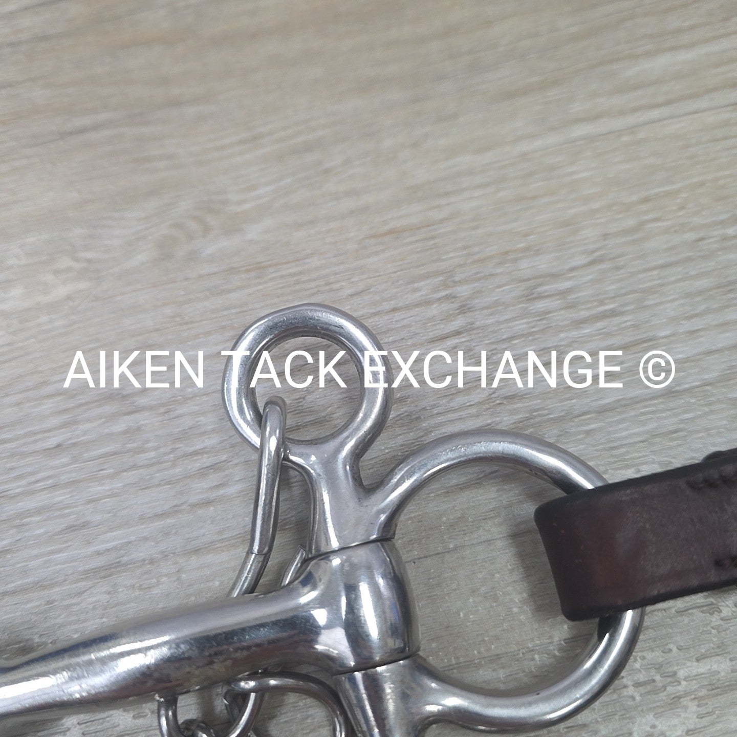 Single Joint Short Shank Pelham Bit with Leather Bit Converters 5"